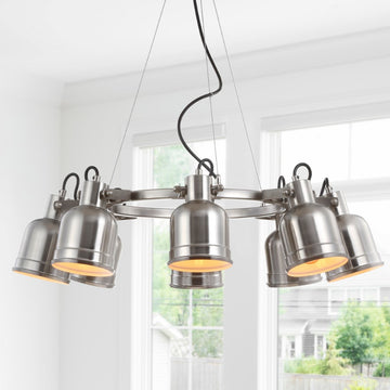 Liam 20" Metal LED Chandelier - JONATHAN Y
